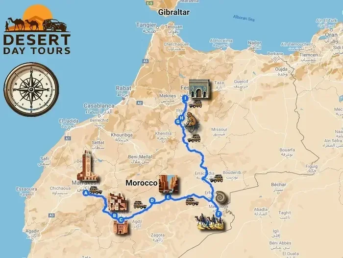 Tour Di 1 Giorni Da Fez a Marrakech