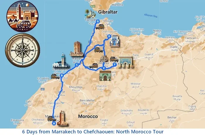 Tour Di 5 Giorni Da Marrakech a Chefchaouen