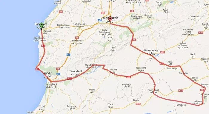 Tour 9 Dias Desde Marrakech a Essaouira