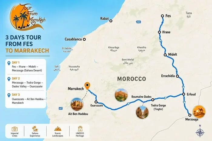 Tour 4 Dias Desde Marrakech a Fez
