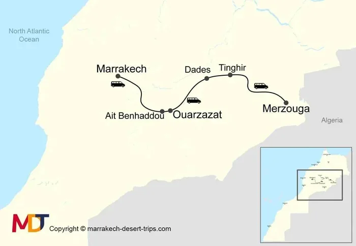 Excursion De 12 Dias Desde Marrakech a Merzouga