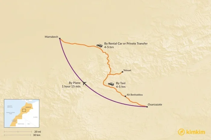 Marrakech to Ouarzazate 1 Day Tour