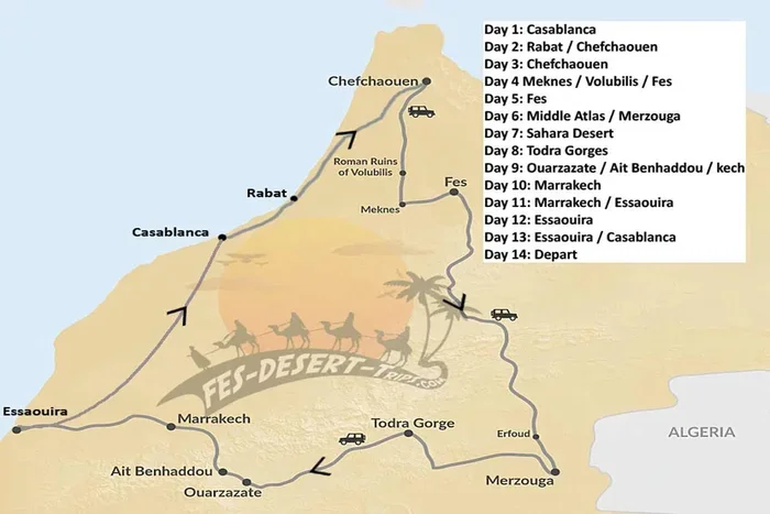 Excursion De 6 Dias Desde Fez a Casablanca